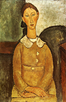 Amedeo Modigliani Fillette en robe jaune oil painting reproduction