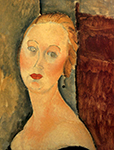Amedeo Modigliani Germaine Survage with Earrings - 1918 oil painting reproduction