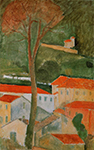 Amedeo Modigliani Landscape in the Midi oil painting reproduction