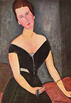 Amedeo Modigliani Madame Georges van Muyden - 1917 oil painting reproduction