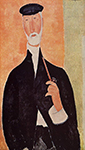 Amedeo Modigliani Man with a Pipe (also known as The Notary of Nice) oil painting reproduction