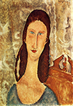 Amedeo Modigliani Portrait de Jeanne H?buterne oil painting reproduction