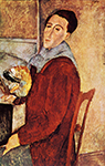Amedeo Modigliani Portrait de l'artiste par lui-m?meMatarazzo oil painting reproduction