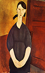 Amedeo Modigliani Portrait de Paulette Jourdain oil painting reproduction