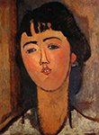 Amedeo Modigliani Portrait of a Woman - 1915 oil painting reproduction