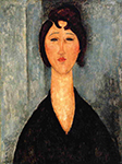 Amedeo Modigliani Portrait of a Young Woman - 1918-1919 oil painting reproduction