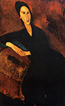 Amedeo Modigliani Portrait of Anna Zborowska - 1917 oil painting reproduction