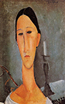 Amedeo Modigliani Portrait of Anna Zborowska - 1919 oil painting reproduction