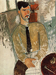 Amedeo Modigliani Portrait of Henri Laurens - 1915 oil painting reproduction