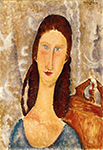 Amedeo Modigliani Portrait of Jeanne Hebuterne - 1919 (2) oil painting reproduction