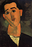 Amedeo Modigliani Portrait of Juan Gris - 1915 oil painting reproduction
