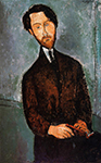 Amedeo Modigliani Portrait of Leopold Zborowski - 1916-1917 oil painting reproduction