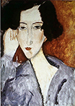 Amedeo Modigliani Portrait of Madame Rachele Osterlind - 1919 oil painting reproduction