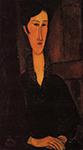 Amedeo Modigliani Portrait of Madame Zborowska - 1917 oil painting reproduction
