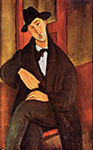 Amedeo Modigliani Portrait of Mario Varvogli - 1919-20 oil painting reproduction
