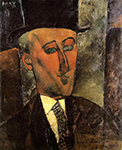 Amedeo Modigliani Portrait of Max Jacob - 1916 oil painting reproduction