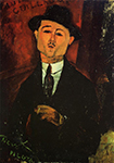 Amedeo Modigliani Portrait of Paul Guillaume - Novo Pilota - 1915 oil painting reproduction
