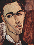 Amedeo Modigliani Portrait of the Painter Celso Lagar - 1915 oil painting reproduction