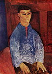 Amedeo Modigliani Portrait of the Painter Moise Kisling - 1915-16 oil painting reproduction