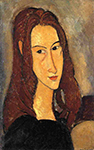 Amedeo Modigliani Red Haired Girl - 1918 oil painting reproduction
