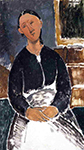 Amedeo Modigliani Serving Woman (also known as La Fantesca) - 1915 oil painting reproduction