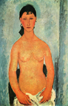 Amedeo Modigliani Standing Nude (also known as Elvira) - 1919 oil painting reproduction