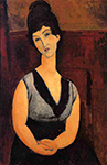 Amedeo Modigliani The Beautiful Confectioner - 1916 oil painting reproduction