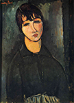 Amedeo Modigliani The Servant - 1916 oil painting reproduction