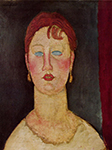 Amedeo Modigliani The Singer from Nice - 1918-19 oil painting reproduction