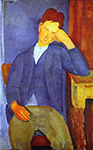 Amedeo Modigliani The Young Apprentice - 1918 oil painting reproduction