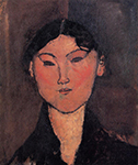 Amedeo Modigliani Woman's Head - 1915 (2) oil painting reproduction