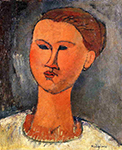 Amedeo Modigliani Woman's Head - 1915 oil painting reproduction