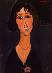 Amedeo Modigliani Young Girl Wearing a Rose - 1916 oil painting reproduction
