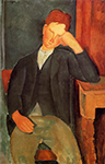 Amedeo Modigliani Young Peasant (also known as The Young Apprentice) - 1918 oil painting reproduction