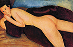 Amedeo Modigliani Naked lying of back oil painting reproduction