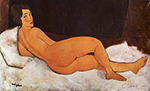 Amedeo Modigliani Nu couch? sur le c?t? gauch? oil painting reproduction