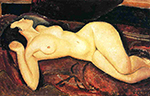 Amedeo Modigliani Recumbent Nude - 1917 oil painting reproduction