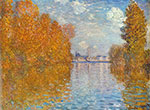 Claude Monet Autumn at Argenteuil oil painting reproduction