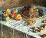 Claude Monet Still Life: Apples and Grapes oil painting reproduction