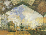 Claude Monet The Saint-Lazare Station oil painting reproduction