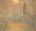 Claude Monet Houses of Parliament, Effect of Sunlight in Fog oil painting reproduction