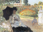 Claude Monet Camille in the Garden with Jean and his Nurse oil painting reproduction