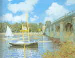 Claude Monet The Road Bridge at Argenteuil oil painting reproduction
