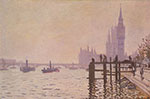 Claude Monet Westminster Bridge oil painting reproduction