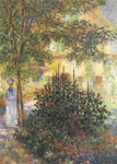 Claude Monet Camille in the Garden of the House at Argenteuil oil painting reproduction