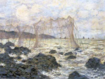 Claude Monet Fishing Nets at Pourville oil painting reproduction