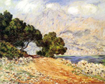 Claude Monet La Corniche de Monaco oil painting reproduction