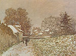 Claude Monet Snow At Argenteuil oil painting reproduction