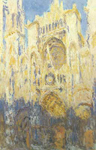 Claude Monet Rouen Cathedral, Facade, (Sunset) oil painting reproduction