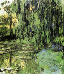 Claude Monet View of the Water-Lily Pond with Willow Tree oil painting reproduction